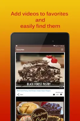 Cake Recipes Videos android App screenshot 1