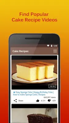 Cake Recipes Videos android App screenshot 8